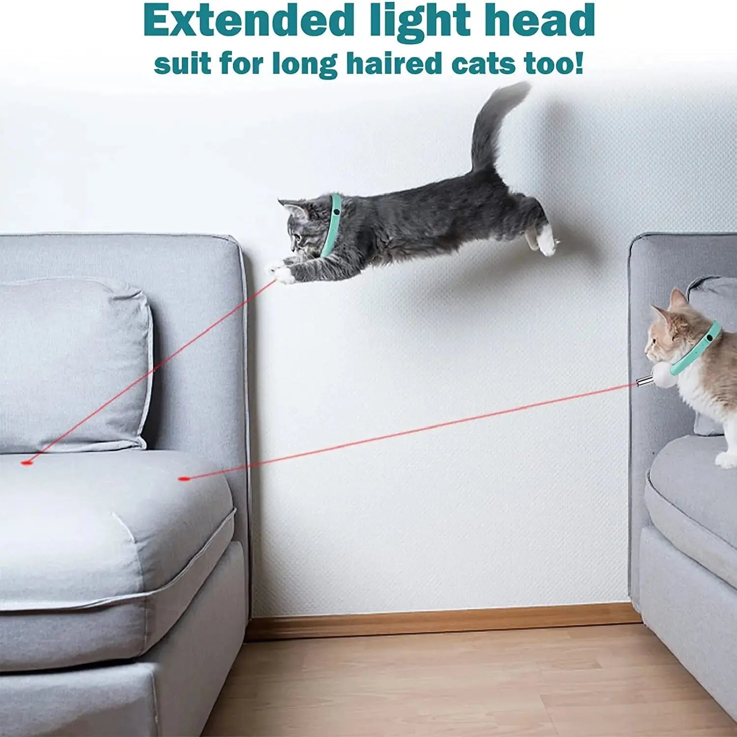 Cat Laser Collar – Interactive LED Laser Dot Collar for Cats